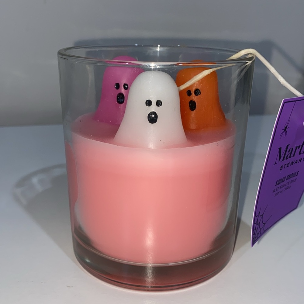 Martha Stewart Halloween Glitter Ghost Candle